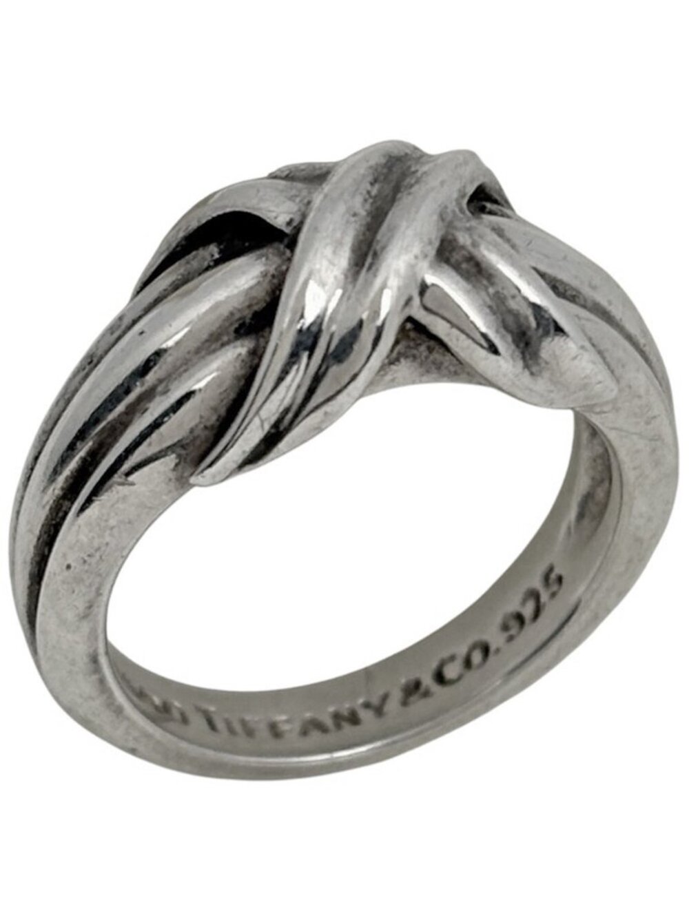 Tiffany & Co Ring Signature Cross 925 Sterling Silver